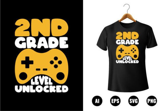 2nd Grade Level Unlocked T-shirt Design: A Creative Resource for Educators and Creators