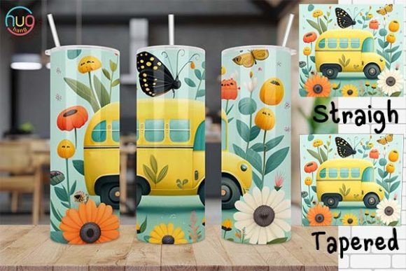 Cute School Bus Driver Skinny Tumbler