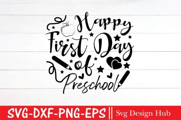 Happy First Day of Preschool SVG, Teacher