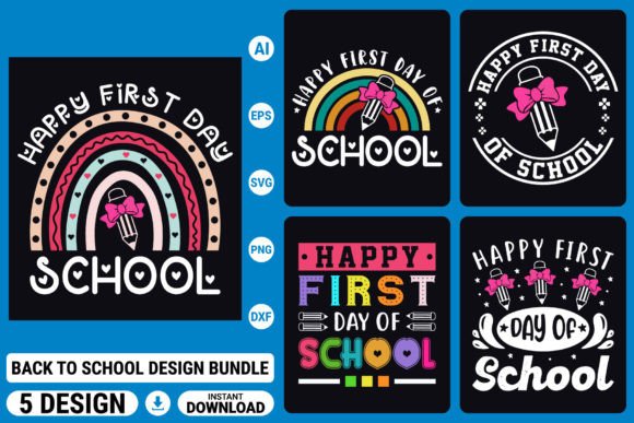 Happy First Day of School SVG Bundle