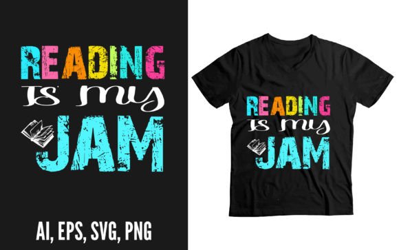 Reading Is My Jam Funny T-shirt