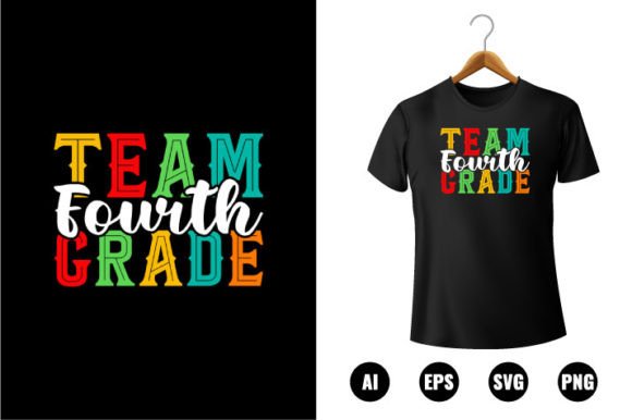 Team 4th Grade T-shirt Design